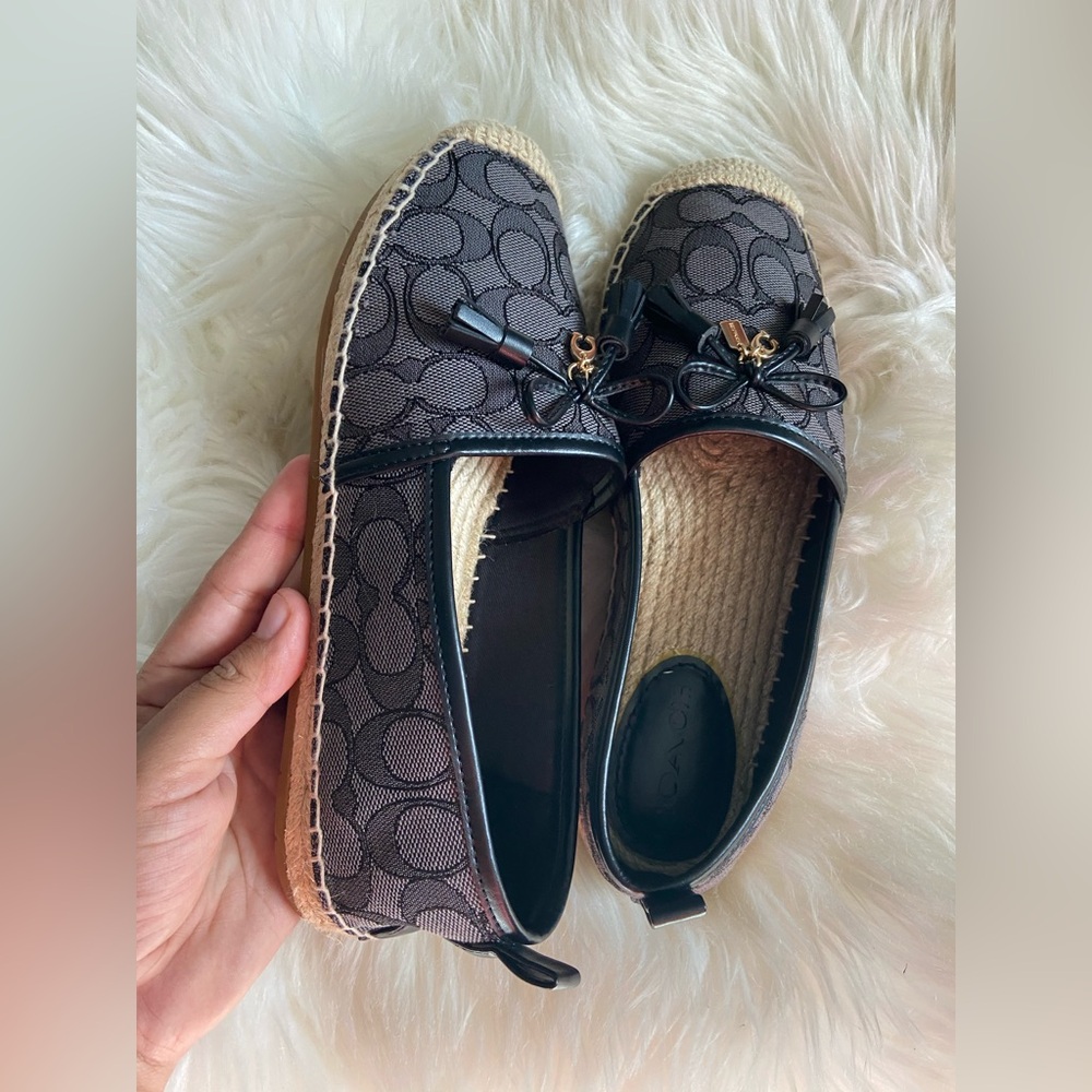 Coach logo espadille women’s size 8B - Picture 6 of 10